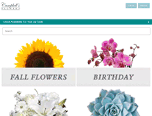 Tablet Screenshot of campbellsflower.com